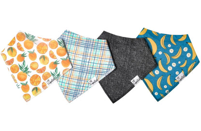 Copper Pearl Baby Bandana Bibs, 4 Pack - Citrus - X002FJ87JB
