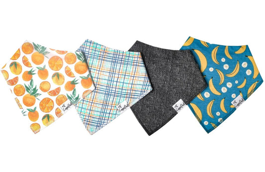 Copper Pearl Baby Bandana Bibs, 4 Pack - Citrus - X002FJ87JB