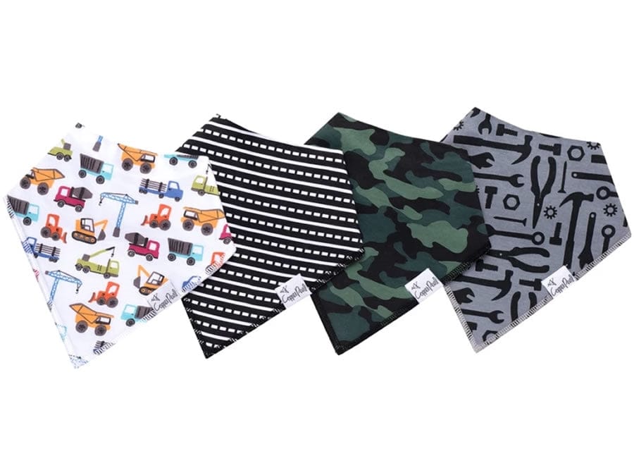 Copper Pearl Baby Bandana Bibs, 4 Pack - Diesel - X0022VJ6LP