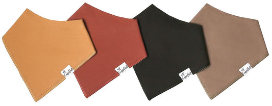 Copper Pearl Baby Bandana Bibs, 4 Pack - Dune