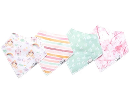 Copper Pearl Baby Bandana Bibs, 4 Pack - Enchanted - X0023AV1XV