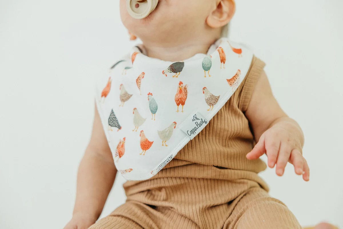 Copper Pearl Baby Bandana Bibs, 4 Pack - Farmstead - X003ZYAYD7