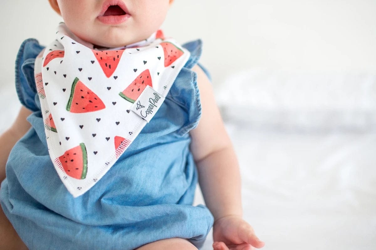Copper Pearl Baby Bandana Bibs, 4 Pack - Georgia - X001FXU55R