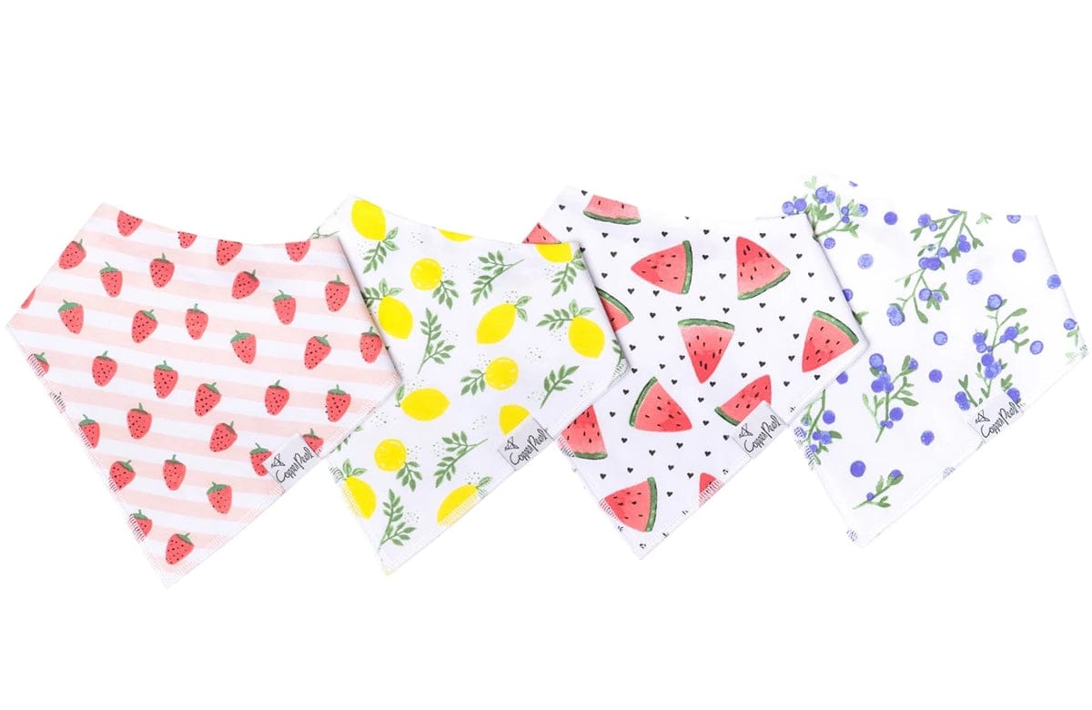 Copper Pearl Baby Bandana Bibs, 4 Pack - Georgia - X001FXU55R