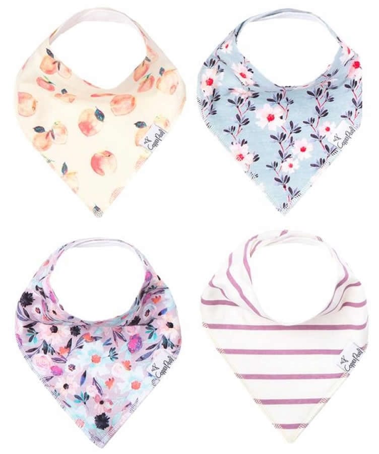 Copper Pearl Baby Bandana Bibs, 4 Pack - Morgan - X001LY8E9T
