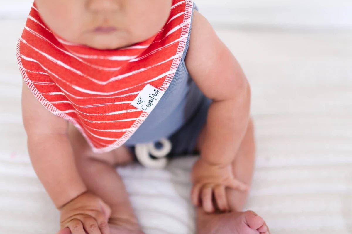 Copper Pearl Baby Bandana Bibs, 4 Pack - Nautical - X002GTD9HF