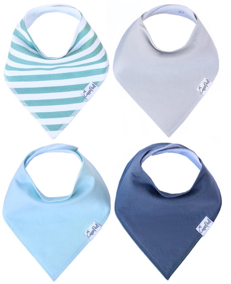 Copper Pearl Baby Bandana Bibs, 4 Pack - Oxford - X000W99VD7