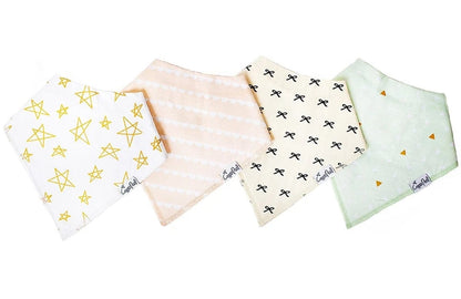 Copper Pearl Baby Bandana Bibs, 4 Pack - Paris - X000UBJIPN