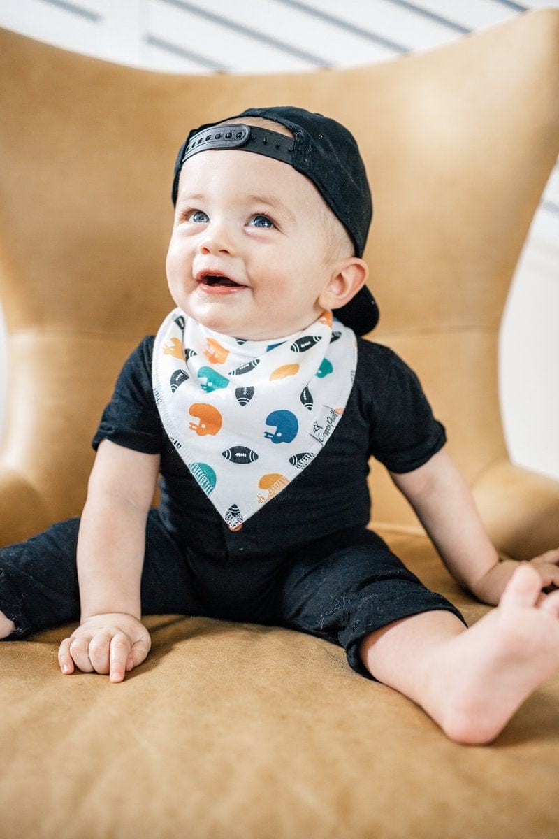 Copper Pearl Baby Bandana Bibs, 4 Pack - Quarterback - X001WM65FZ