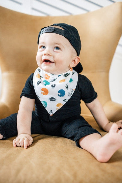 Copper Pearl Baby Bandana Bibs, 4 Pack - Quarterback - X001WM65FZ
