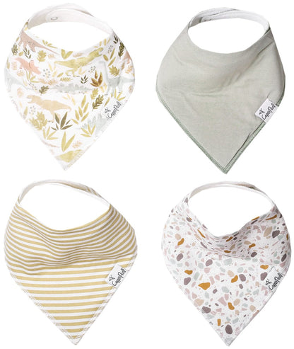 Copper Pearl Baby Bandana Bibs, 4 Pack - Rex - X002QSMGKR