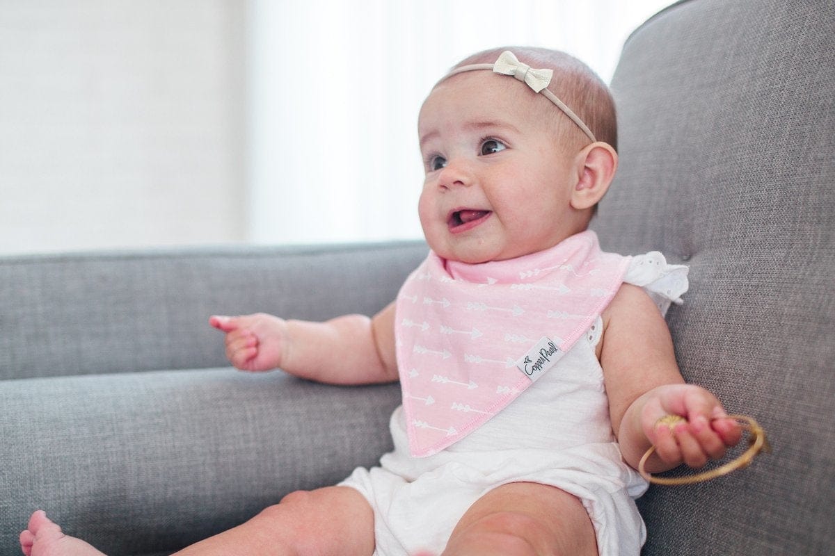 Copper Pearl Baby Bandana Bibs, 4 Pack - Rosie - X00144O2JR