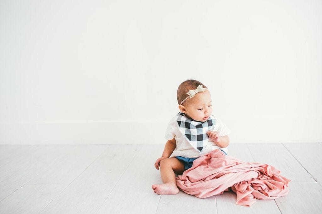 Copper Pearl Baby Bandana Bibs, 4 Pack - Rosie - X00144O2JR