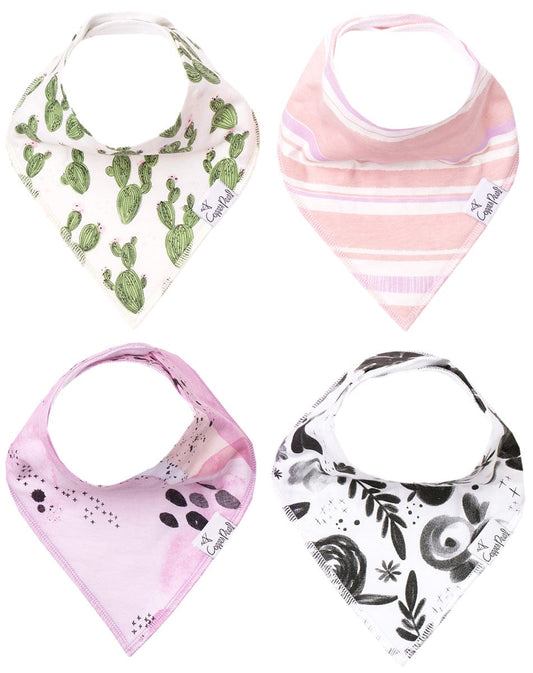 Copper Pearl Baby Bandana Bibs, 4 Pack - Sage - X001KIWDQL