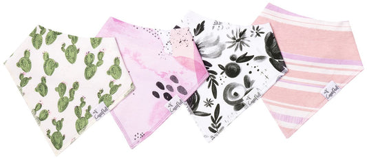 Copper Pearl Baby Bandana Bibs, 4 Pack - Sage - X001KIWDQL
