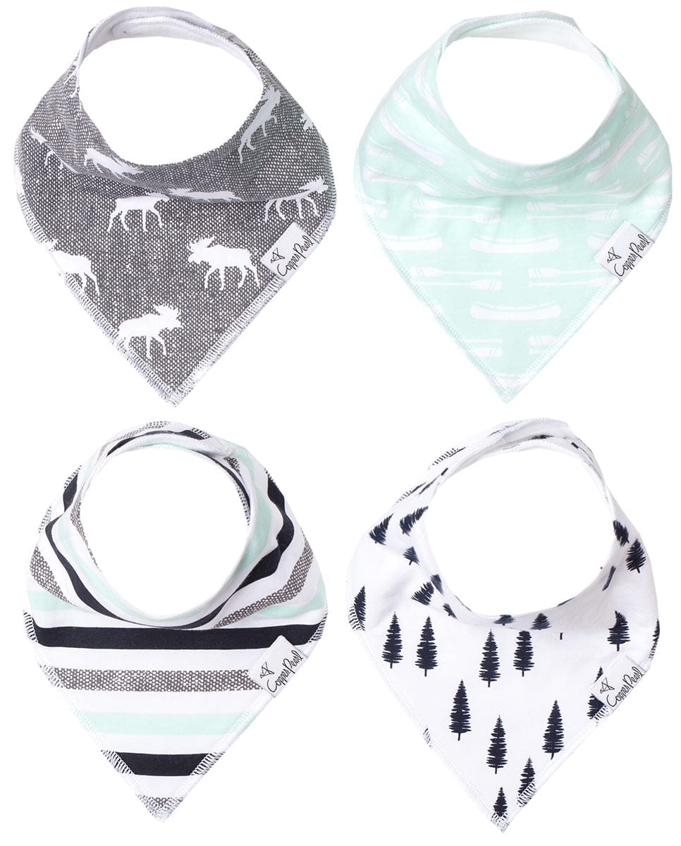 Copper Pearl Baby Bandana Bibs, 4 Pack - Scout - X001KIQ4QB