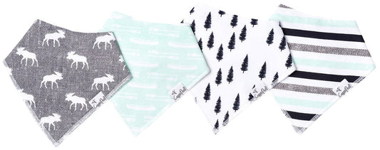 Copper Pearl Baby Bandana Bibs, 4 Pack - Scout - X001KIQ4QB