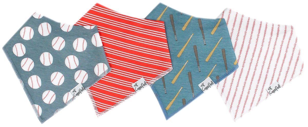 Copper Pearl Baby Bandana Bibs, 4 Pack - Slugger - X0034119FN