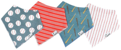 Copper Pearl Baby Bandana Bibs, 4 Pack - Slugger - X0034119FN