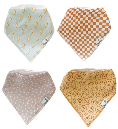 Copper Pearl Baby Bandana Bibs, 4 Pack - Vance - X0039090HN