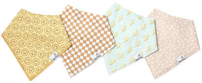 Copper Pearl Baby Bandana Bibs, 4 Pack - Vance - X0039090HN
