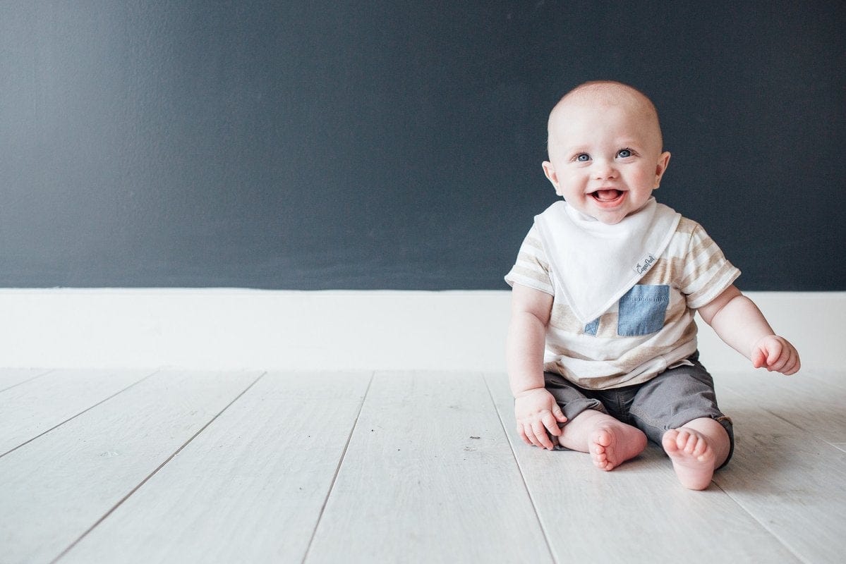 Copper Pearl Baby Bandana Bibs, 4 Pack - White - X000ZQOHZT