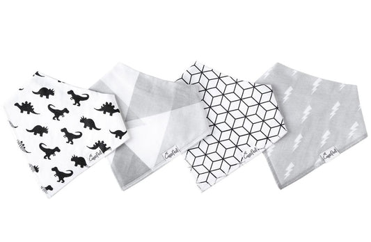 Copper Pearl Baby Bandana Bibs, 4 Pack - Wild - X00134X0TL
