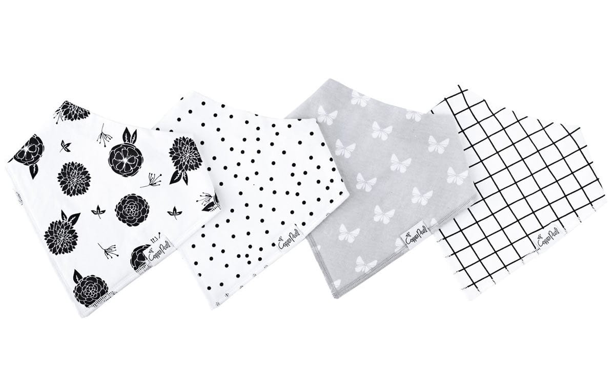 Copper Pearl Baby Bandana Bibs, 4 Pack - Willow - X00144S5BD