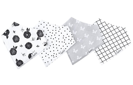 Copper Pearl Baby Bandana Bibs, 4 Pack - Willow - X00144S5BD