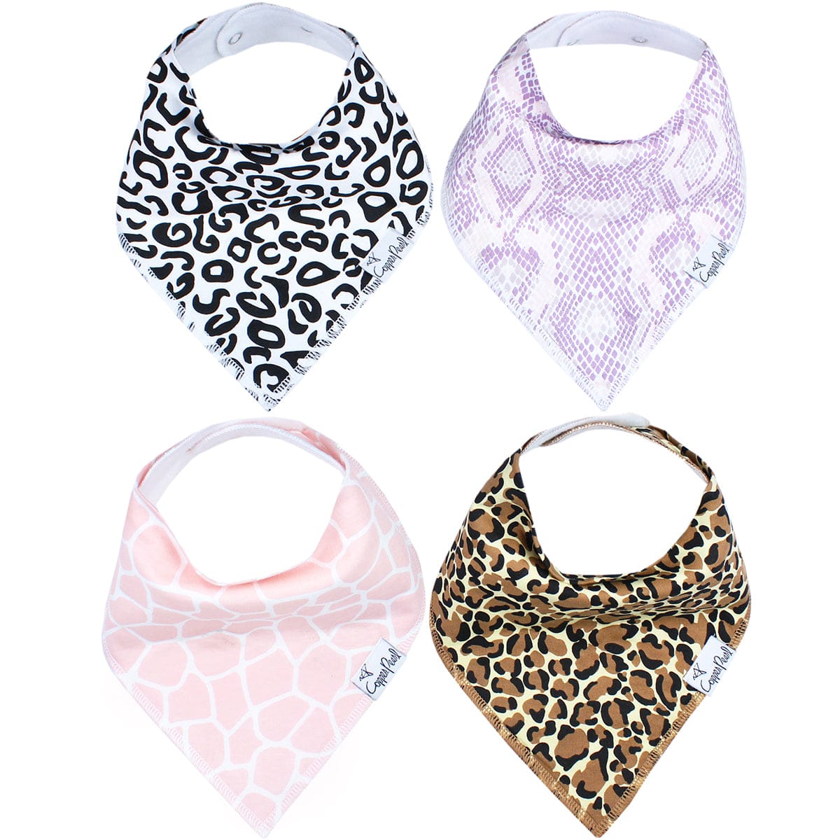 Copper Pearl Baby Bandana Bibs, 4 Pack - Zara - X002RK0OMV