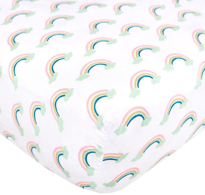 Copper Pearl Cotton Fitted Crib Sheet - Daydream - X001L5H16Z