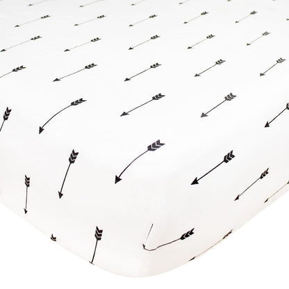 Copper Pearl Cotton Fitted Crib Sheet - Native - X0014XLK25