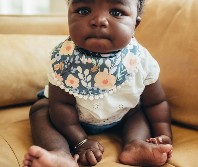 Copper Pearl Fashion Trimmed Bibs, 2 Pack - Audrey - X001U8UP6V