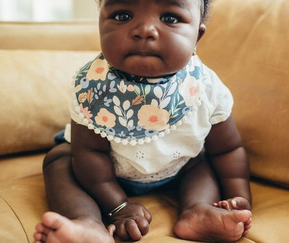 Copper Pearl Fashion Trimmed Bibs, 2 Pack - Audrey - X001U8UP6V