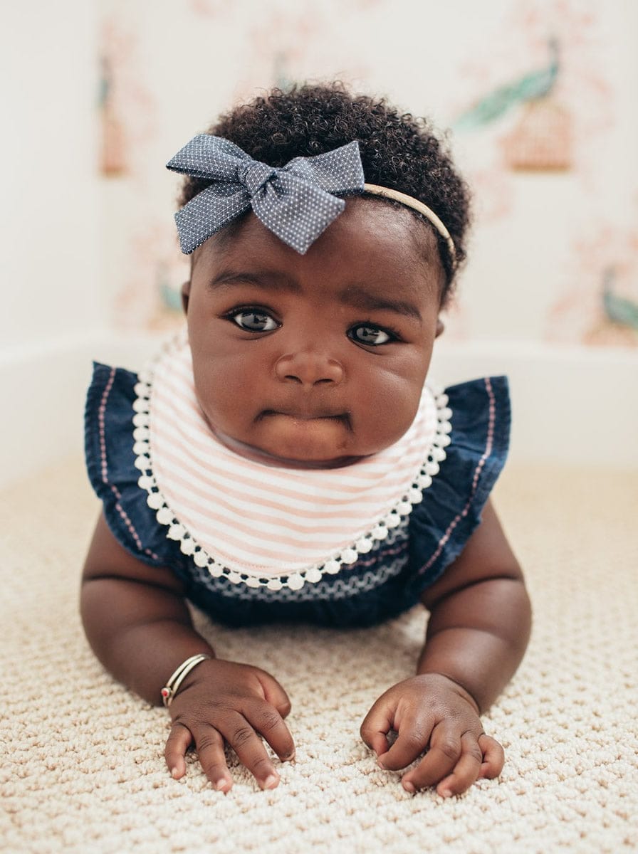 Copper Pearl Fashion Trimmed Bibs, 2 Pack - Audrey - X001U8UP6V