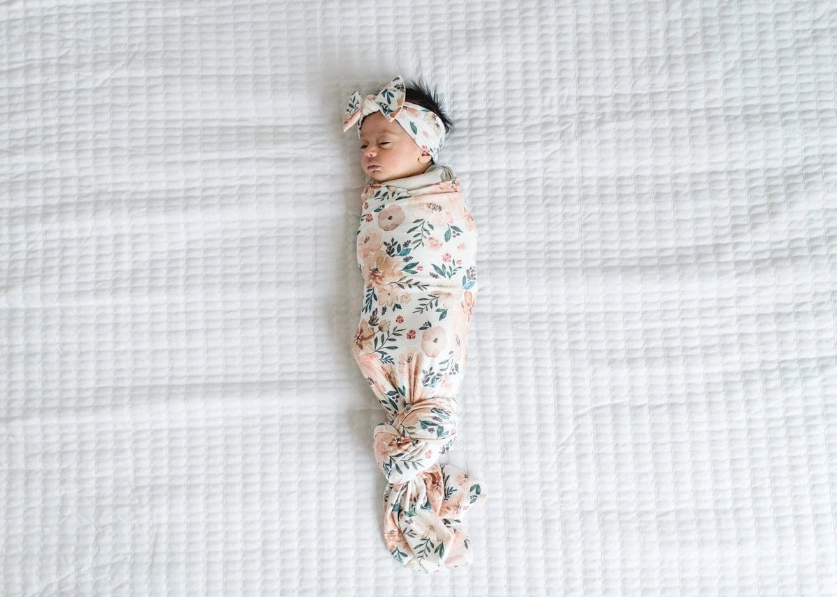 Copper Pearl Knit Headband Bow - Autumn - X002EAN9T9
