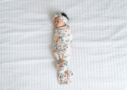 Copper Pearl Knit Headband Bow - Autumn - X002EAN9T9