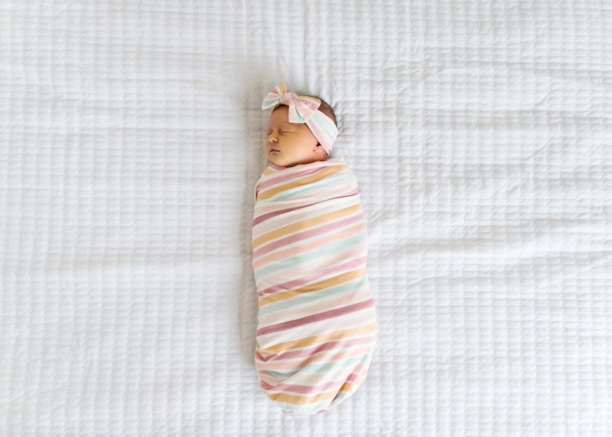 Copper Pearl Knit Headband Bow - Belle - X002EAO51F