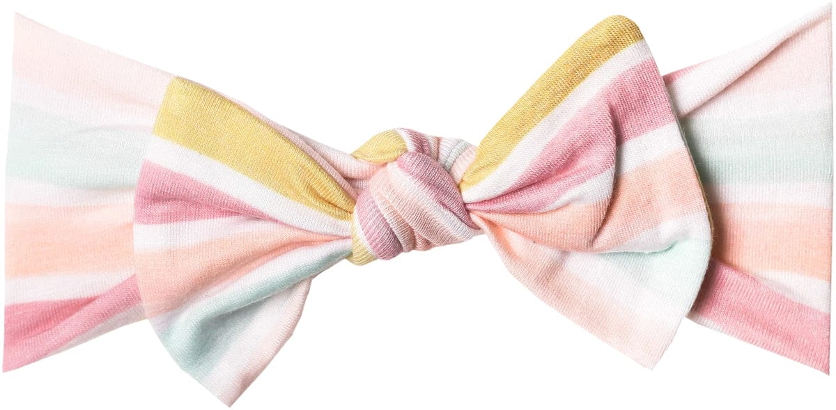 Copper Pearl Knit Headband Bow - Belle - X002EAO51F