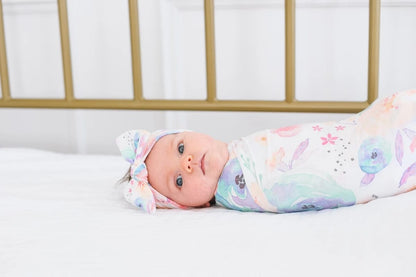 Copper Pearl Knit Headband Bow - Bloom - X0026MADB7