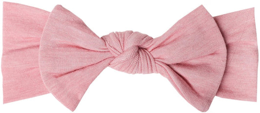 Copper Pearl Knit Headband Bow - Darling
