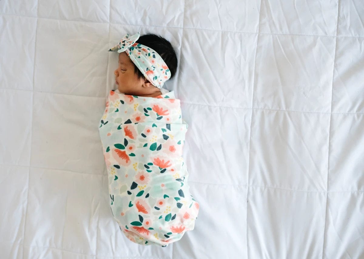 Copper Pearl Knit Headband Bow - Leilani - X002FQEC9D