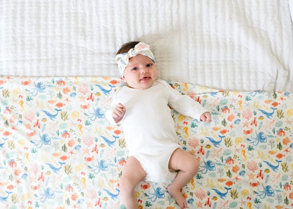 Copper Pearl Knit Headband Bow - Nautical - X002GTD87V