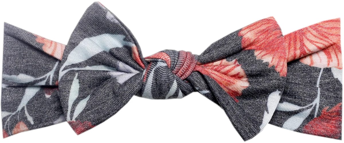 Copper Pearl Knit Headband Bow - Poppy - X002DQ8BMJ