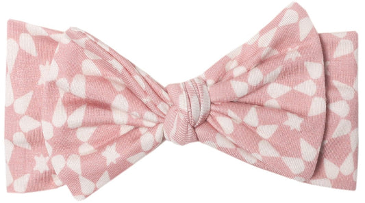 Copper Pearl Knit Headband Bow - Star - X002QSITAX