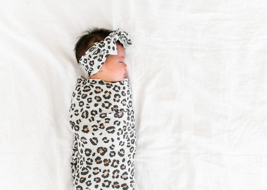 Copper Pearl Knit Headband Bow - Zara - X002K5IIKN
