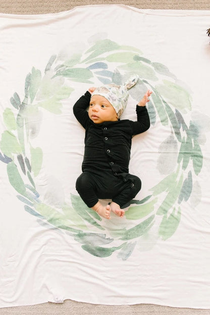 Copper Pearl Knit Swaddle Blanket - Bear - X0022WFKL9