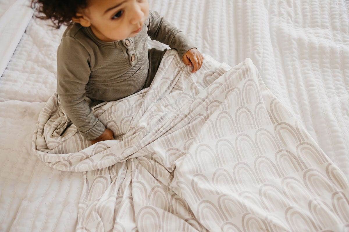 Copper Pearl Knit Swaddle Blanket - Bliss - X002VCN74H