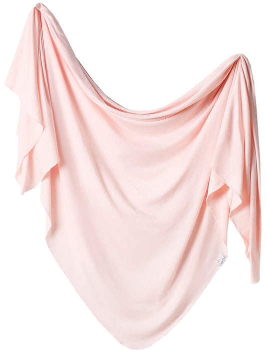 Copper Pearl Knit Swaddle Blanket - Blush - X002FJ892L