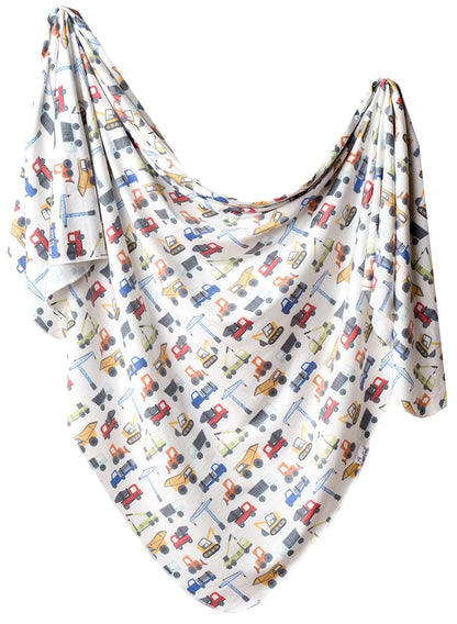 Copper Pearl Knit Swaddle Blanket - Diesel - X0022TPAQ7